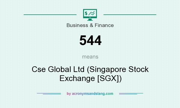 What does 544 mean? It stands for Cse Global Ltd (Singapore Stock Exchange [SGX])