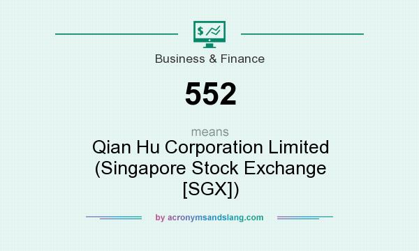 What does 552 mean? It stands for Qian Hu Corporation Limited (Singapore Stock Exchange [SGX])