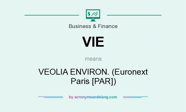 What does VIE mean? It stands for VEOLIA ENVIRON. (Euronext Paris [PAR])