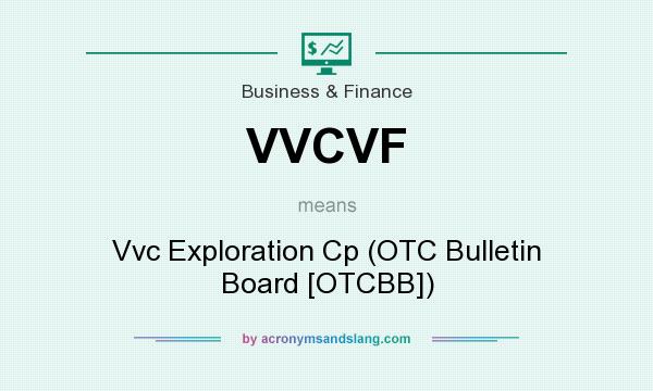 What does VVCVF mean? It stands for Vvc Exploration Cp (OTC Bulletin Board [OTCBB])