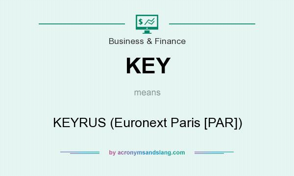 What does KEY mean? It stands for KEYRUS (Euronext Paris [PAR])