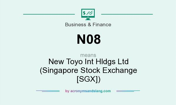 What does N08 mean? It stands for New Toyo Int Hldgs Ltd (Singapore Stock Exchange [SGX])