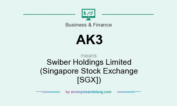 What does AK3 mean? It stands for Swiber Holdings Limited (Singapore Stock Exchange [SGX])