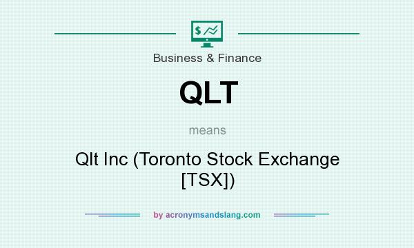 What does QLT mean? It stands for Qlt Inc (Toronto Stock Exchange [TSX])