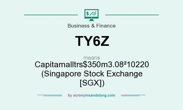 What does TY6Z mean? It stands for Capitamalltrs$350m3.0810220 (Singapore Stock Exchange [SGX])