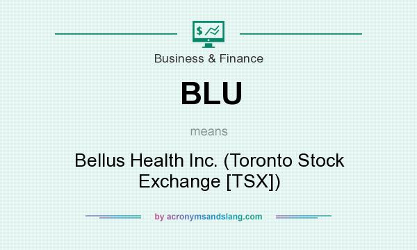 What does BLU mean? It stands for Bellus Health Inc. (Toronto Stock Exchange [TSX])