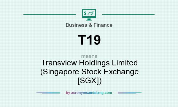 What does T19 mean? It stands for Transview Holdings Limited (Singapore Stock Exchange [SGX])