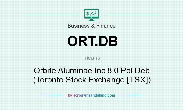 What does ORT.DB mean? It stands for Orbite Aluminae Inc 8.0 Pct Deb (Toronto Stock Exchange [TSX])