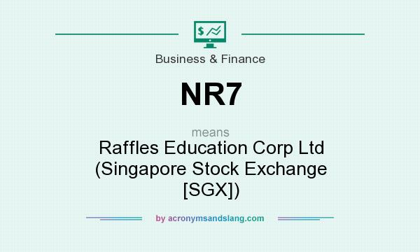 What does NR7 mean? It stands for Raffles Education Corp Ltd (Singapore Stock Exchange [SGX])