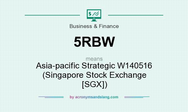 What does 5RBW mean? It stands for Asia-pacific Strategic W140516 (Singapore Stock Exchange [SGX])