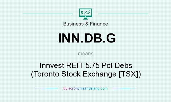 What does INN.DB.G mean? It stands for Innvest REIT 5.75 Pct Debs (Toronto Stock Exchange [TSX])