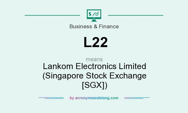 What does L22 mean? It stands for Lankom Electronics Limited (Singapore Stock Exchange [SGX])
