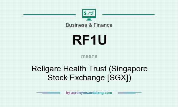 What does RF1U mean? It stands for Religare Health Trust (Singapore Stock Exchange [SGX])