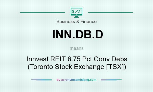 What does INN.DB.D mean? It stands for Innvest REIT 6.75 Pct Conv Debs (Toronto Stock Exchange [TSX])