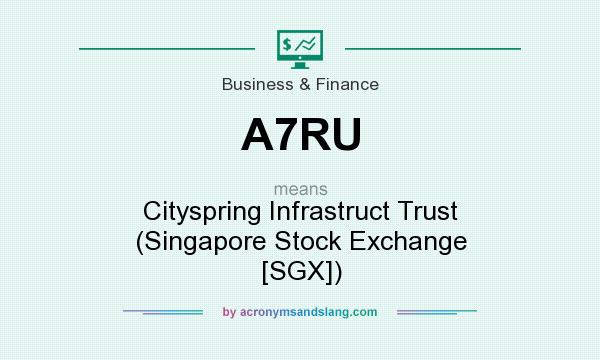 What does A7RU mean? It stands for Cityspring Infrastruct Trust (Singapore Stock Exchange [SGX])