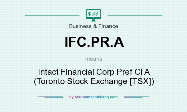 What does IFC.PR.A mean? It stands for Intact Financial Corp Pref Cl A (Toronto Stock Exchange [TSX])
