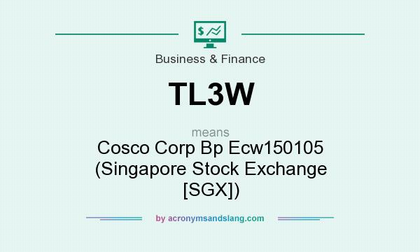 What does TL3W mean? It stands for Cosco Corp Bp Ecw150105 (Singapore Stock Exchange [SGX])