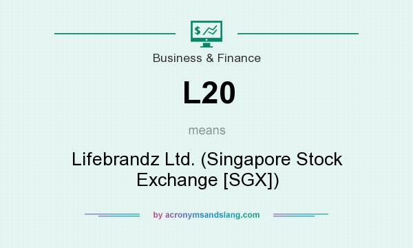 What does L20 mean? It stands for Lifebrandz Ltd. (Singapore Stock Exchange [SGX])
