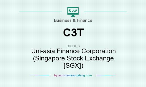 What does C3T mean? It stands for Uni-asia Finance Corporation (Singapore Stock Exchange [SGX])