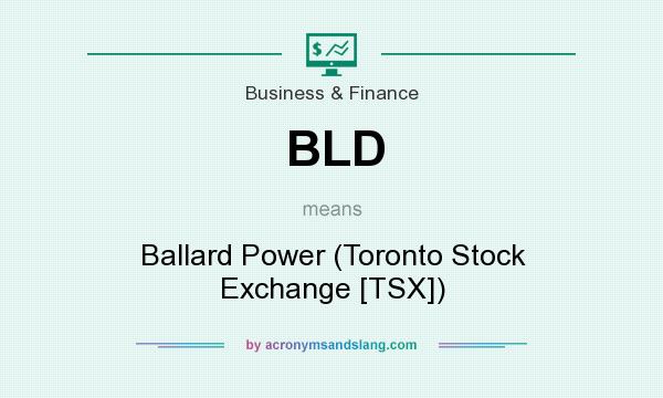 What does BLD mean? It stands for Ballard Power (Toronto Stock Exchange [TSX])