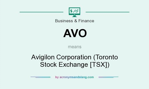 What does AVO mean? It stands for Avigilon Corporation (Toronto Stock Exchange [TSX])