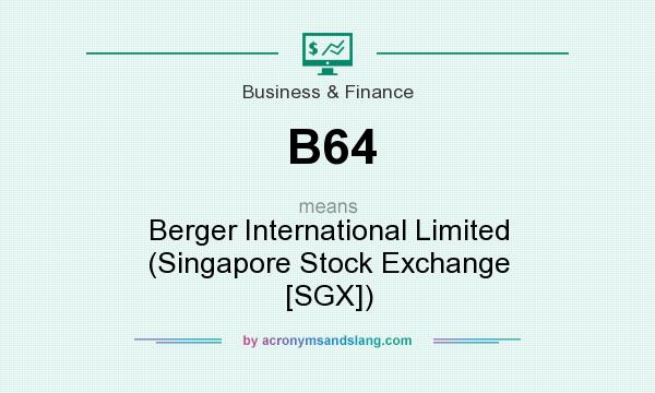 What does B64 mean? It stands for Berger International Limited (Singapore Stock Exchange [SGX])