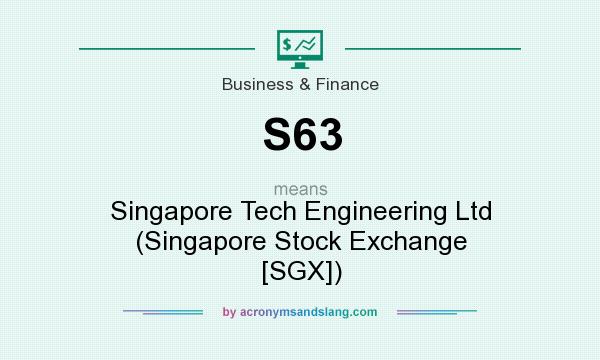 What does S63 mean? It stands for Singapore Tech Engineering Ltd (Singapore Stock Exchange [SGX])