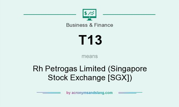 What does T13 mean? It stands for Rh Petrogas Limited (Singapore Stock Exchange [SGX])