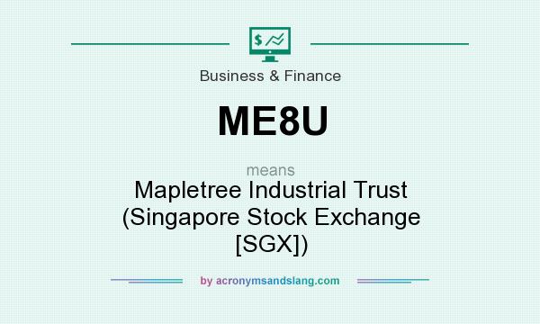 What does ME8U mean? It stands for Mapletree Industrial Trust (Singapore Stock Exchange [SGX])
