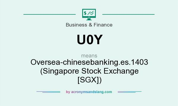 What does U0Y mean? It stands for Oversea-chinesebanking.es.1403 (Singapore Stock Exchange [SGX])