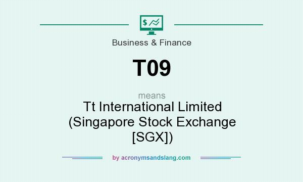 What does T09 mean? It stands for Tt International Limited (Singapore Stock Exchange [SGX])