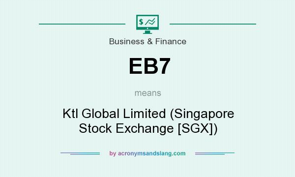 What does EB7 mean? It stands for Ktl Global Limited (Singapore Stock Exchange [SGX])