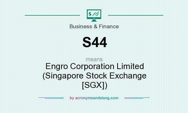 What does S44 mean? It stands for Engro Corporation Limited (Singapore Stock Exchange [SGX])