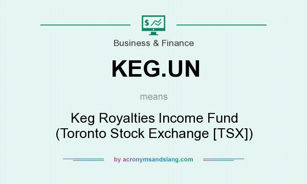 What does KEG.UN mean? It stands for Keg Royalties Income Fund (Toronto Stock Exchange [TSX])
