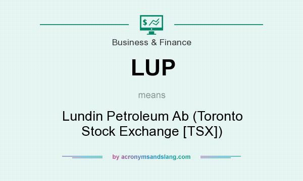 What does LUP mean? It stands for Lundin Petroleum Ab (Toronto Stock Exchange [TSX])