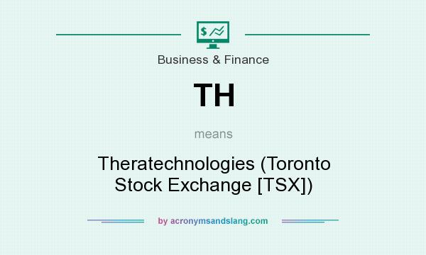 What does TH mean? It stands for Theratechnologies (Toronto Stock Exchange [TSX])