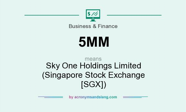What does 5MM mean? It stands for Sky One Holdings Limited (Singapore Stock Exchange [SGX])