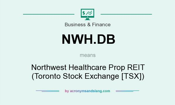 What does NWH.DB mean? It stands for Northwest Healthcare Prop REIT (Toronto Stock Exchange [TSX])