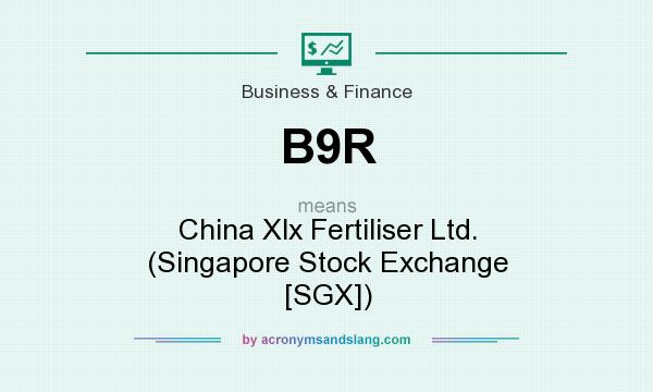 What does B9R mean? It stands for China Xlx Fertiliser Ltd. (Singapore Stock Exchange [SGX])