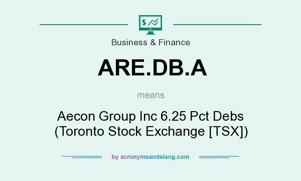 What does ARE.DB.A mean? It stands for Aecon Group Inc 6.25 Pct Debs (Toronto Stock Exchange [TSX])