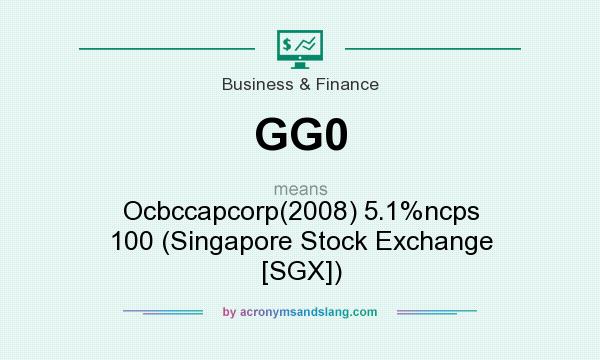 What does GG0 mean? It stands for Ocbccapcorp(2008) 5.1%ncps 100 (Singapore Stock Exchange [SGX])