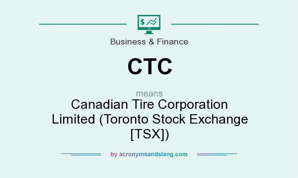 What does CTC mean? It stands for Canadian Tire Corporation Limited (Toronto Stock Exchange [TSX])