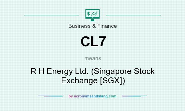 What does CL7 mean? It stands for R H Energy Ltd. (Singapore Stock Exchange [SGX])