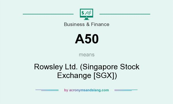 What does A50 mean? It stands for Rowsley Ltd. (Singapore Stock Exchange [SGX])