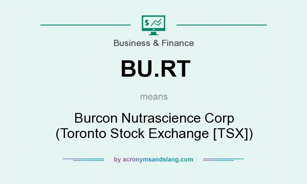 What does BU.RT mean? It stands for Burcon Nutrascience Corp (Toronto Stock Exchange [TSX])