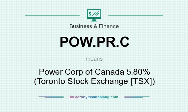 What does POW.PR.C mean? It stands for Power Corp of Canada 5.80% (Toronto Stock Exchange [TSX])