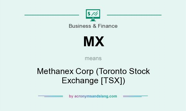 What does MX mean? It stands for Methanex Corp (Toronto Stock Exchange [TSX])