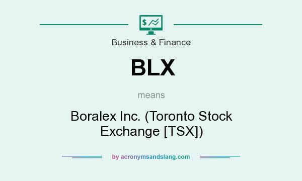 What does BLX mean? It stands for Boralex Inc. (Toronto Stock Exchange [TSX])
