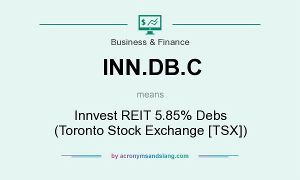 What does INN.DB.C mean? It stands for Innvest REIT 5.85% Debs (Toronto Stock Exchange [TSX])