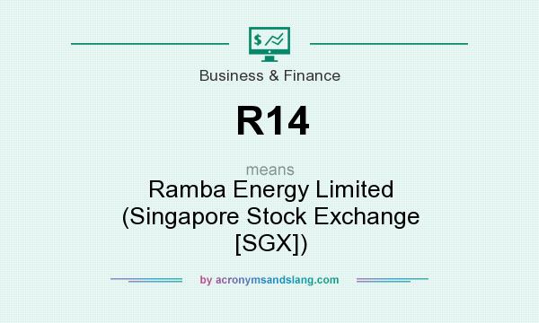 What does R14 mean? It stands for Ramba Energy Limited (Singapore Stock Exchange [SGX])
